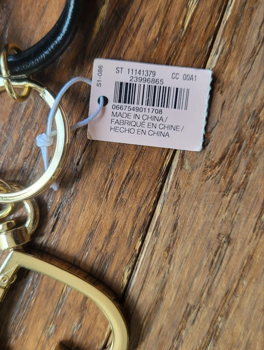Victoria’s Secret Mini City Tote Keychain Bag Charm Goldtone Hardware